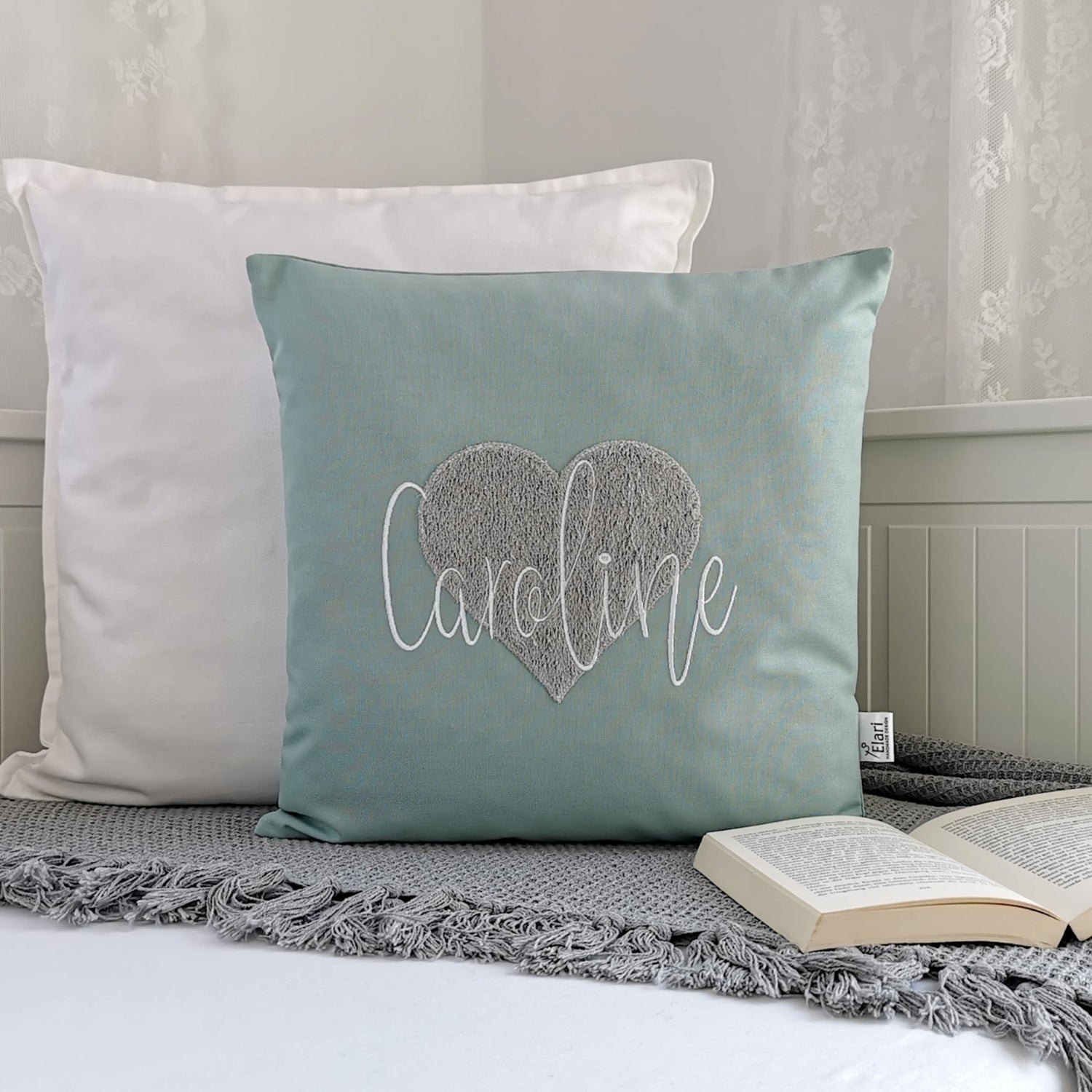 Kissen personalisiert-Namenskissen Junge Mädchen-Buchstabenkissen-Herzkissen-Kissen mit Namen-Kuschelkissen-Deko Kissen